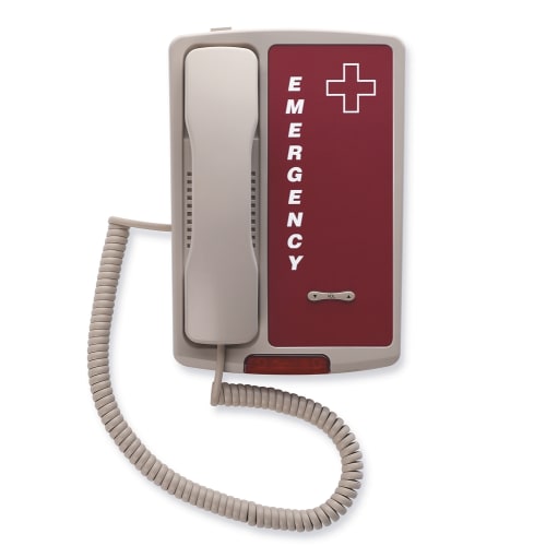 Teléfono de Una Sola Línea Aegis LBE-08 para Emergencias, Ash